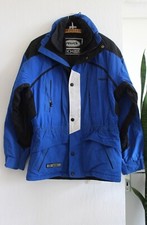REUSCH TECHLITE Winter Jacke S Ski Snowboard Jacke Blau Schwarz Nylon gepolstert