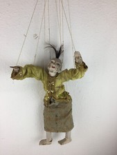 Marionette Burma Bettler Holz antik Asien Holzfigur Figur 