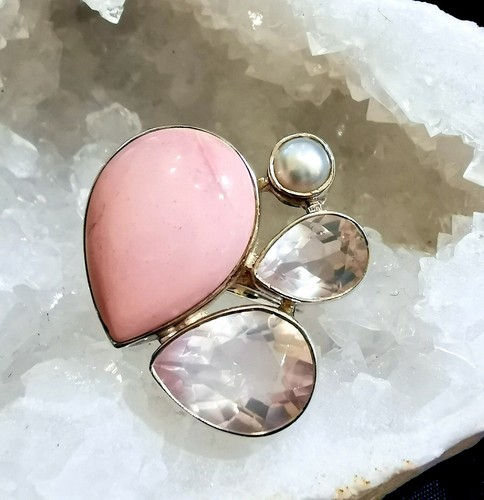 Multicolor ring pink opal - pink,