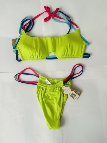Sexy neongrüner bikini - neongrüner,