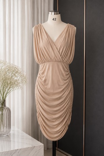 Apart kleid nude beige - kleid, –