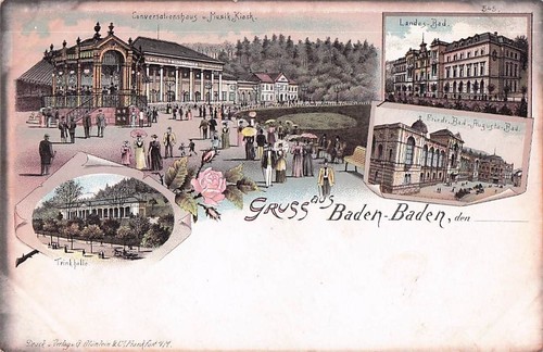 Ansichtskarte baden - /,