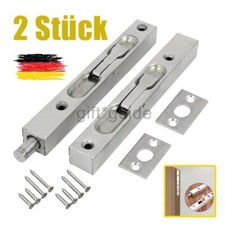 2 Set Kantriegel Kantenriegel Türkantriegel Rohrkantriegel 6 Zoll Silber