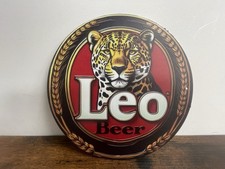 LEO Pils Bier Beer Werbeschild Vintage Retro 20cm BAR DEKO PARTY KELLER