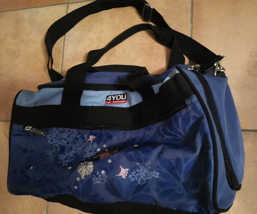 Blaue sporttasche scout blumen - blaue,