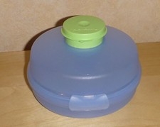 Tupperware Semmelrunde - Beagle - Hamburger - Brötchen - Salat - blau - NEU