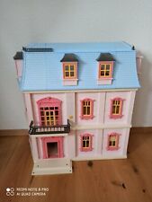 PLAYMOBIL Romantisches Puppenhaus (5303) mit Zubehör Dollhouse blau rosa