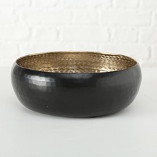 Dekoschale Schwarz Gold 24cm