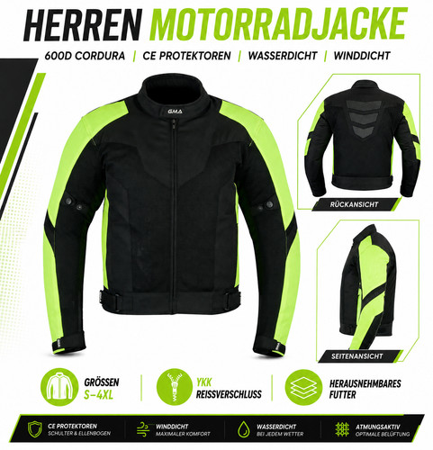 Neu herren motorradjacke - neu,