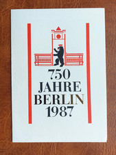 Gedenkblatt DDR - 750 Jahre Berlin 1987, B36-1987-08.09.1987