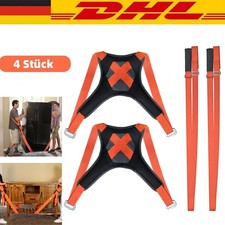 4 Stk Tragegurte Umzug Möbel Shoulder Dolly Max 400 KG Tragehilfe Möbeltransport