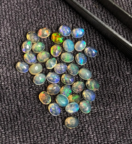 äthiopischer opal oval - Äthiopischer,