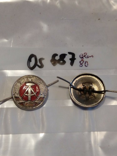 Kokarde ddr metall silbern - kokarde,