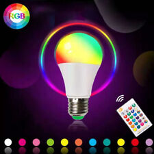 2X LED E27 RGB 10W Glühbirne Farbwechsel Glühlampe Birne Licht mit Fernbedienung
