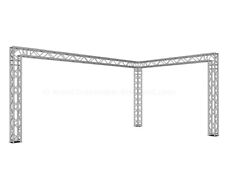 Mobiler Messestand in "L" Form
