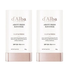 d'Alba Air Fit Fresh Sun Stick - LSF50+ PA++++ - 19g x 2EA - Lightweight & Porta