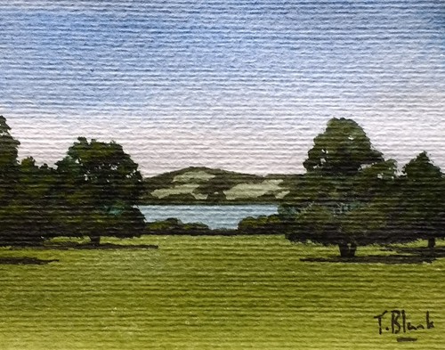 Original aquarell sommer - original,