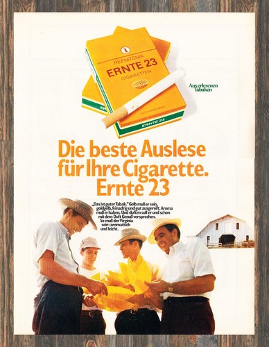 Reemtsma ernte reklame - reemtsma, 23