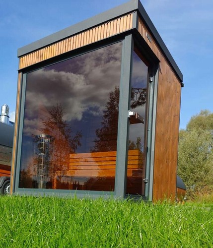 Outdoorsauna porto mit thermo - mit,