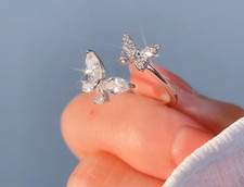 Ring Schmetterling Silber