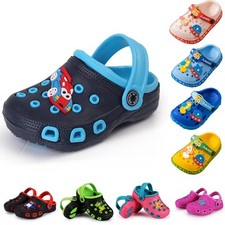 SULOPO Kinder Clogs Gartenschuhe Strandschuhe Badeschuhe Sandalen Hausschuhe