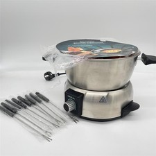 Cecotec Elektrisches Fondue Fun Gourmet Fondue. 1000 W, Edelstahl, zur Verwendun