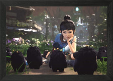 Gerahmtes Wandbild Kena Brücke der Geister Poster Leinwanddruck Bild