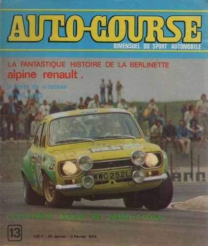 Auto race 1974 alpine a110 - auto,