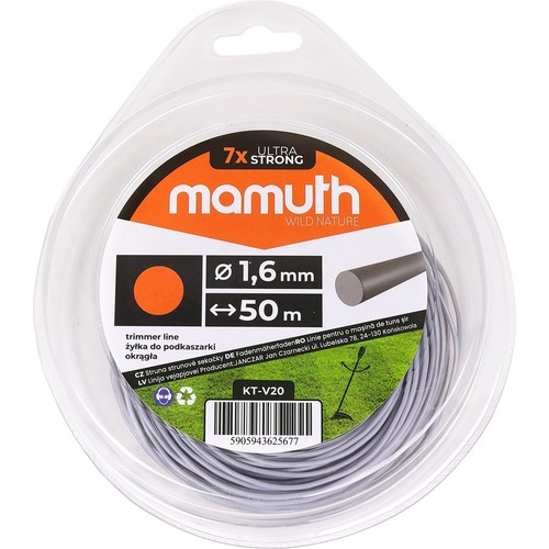 Trimmerfaden 6mm 50m - trimmerfaden, 1,6mm