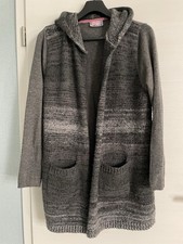 Frieda Strickjacke mit Kapuze Cardigan 30% Wolle Gr.40