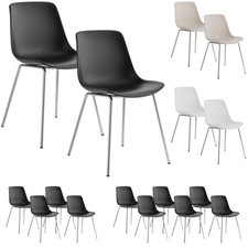 Esszimmerstühle Set Kunststoffstühle Ergonomisch Wohnzimmer Küchenstühle 120kg