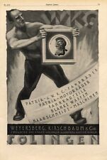 Weyersberg & Kirschbaum Siegen Solingen XL Reklame 1925 Patria Fahrrad Waffen