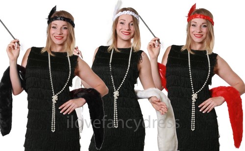 Damen flapper kostüm - flapper, set