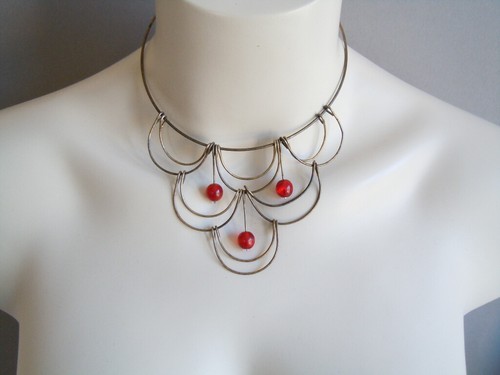 Vintage collier kette - collier, halsreif