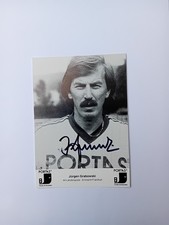 Autogrammkarte Jürgen Grabowski Eintracht Frankfurt Original Signiert S/W Werbek