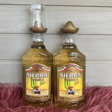 2x Sierra Tequila Gold Reposado / 38 % Vol. / 0,7 Liter-Flasche mit goldenem Hut