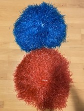 Cheerleader Pompons Rot Und Blau