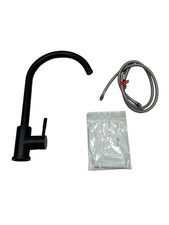 Küchenarmatur Wasserhahn Spültischarmatur aus Edelstahl, 360° Schwenkbar Schwarz