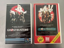 2x VHS GHOSTBUSTERS 1 + 2
