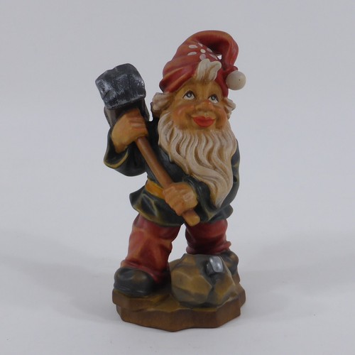 Holzfigur zwerg - holzfigur,