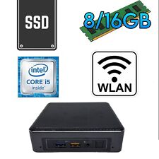 Intel NUC 7i5BNK i5 7260U 8/16/32GB RAM 256GB NVME SSD Wifi Mini PC USFF WLAN