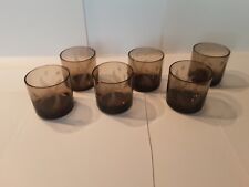 Mehrzweckgläser Im Set 6 Stück , Rauchglas mit dezenter äußerer Deko