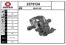 Bremssattel Hinten Rechts Girling-Lucas-Trw-System für VW Polo III Vento 96-98
