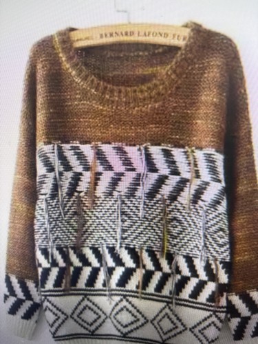 Thick plaid warm knitted - warm,