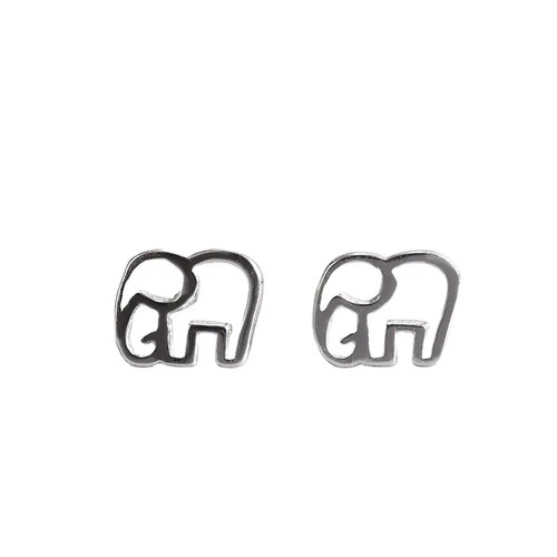 Silber 925 ohrstecker elefant - 925,