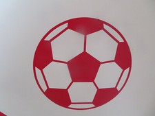 Wandtattoo Fußball rot 