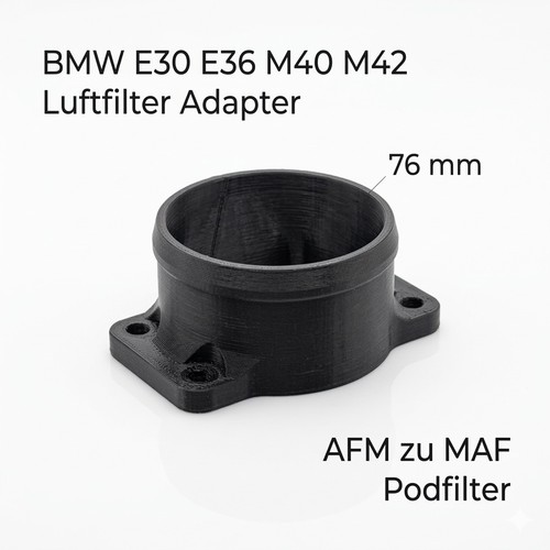 Adapter 76mm für bmw e30 - adapter, e36