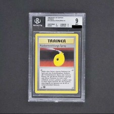 1 Edition BGS 9Rückentwickungs SprayPokemon Karte TCG 72/102Base Set /U93