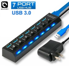 7 Port USB 3.0 Hub On/Off