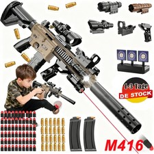 Premium Spielzeugpistole Blaster Gun mit 60 Soft Bullets Gewehr Kinder DE